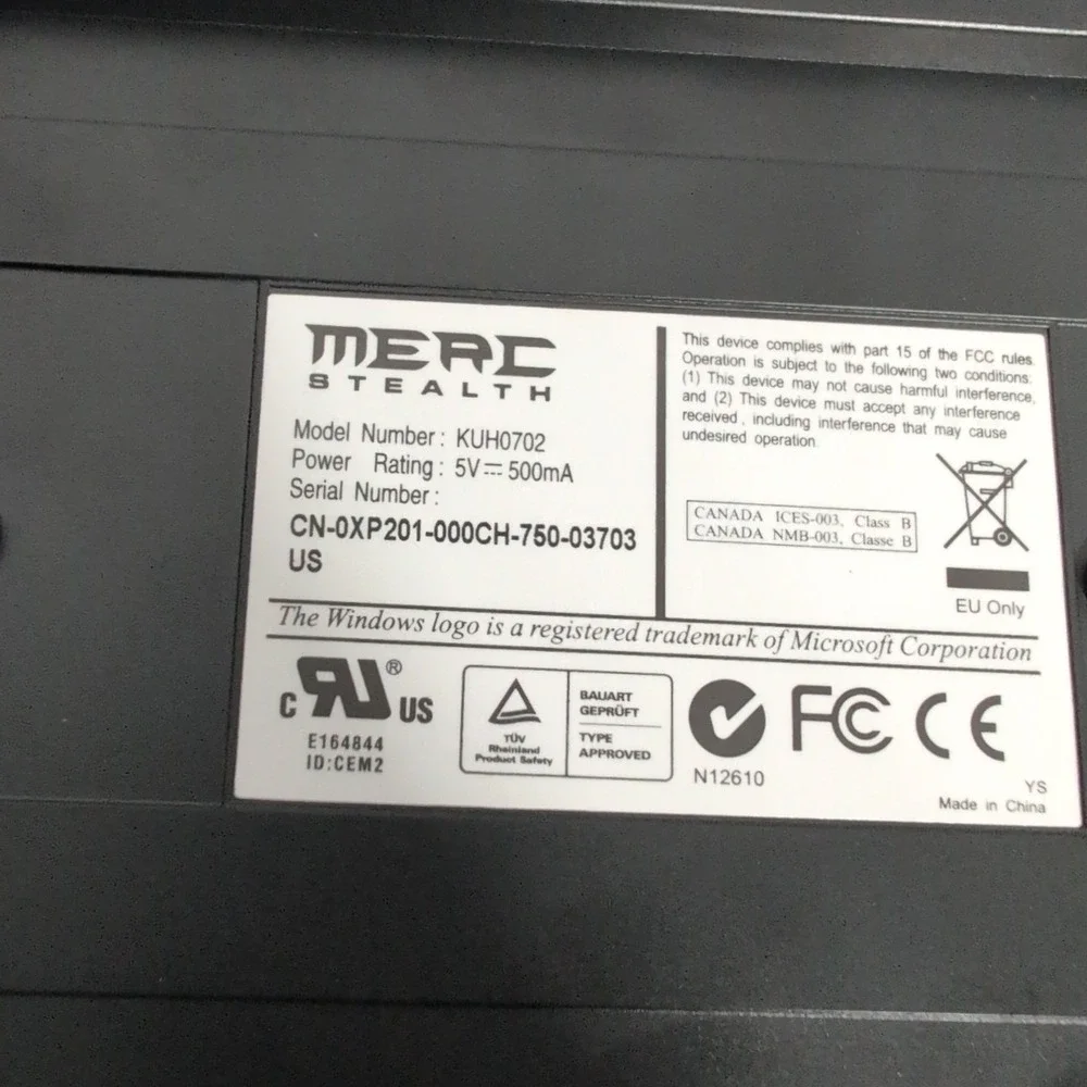 Merc Stealth Gaming Keyboard KUH0702